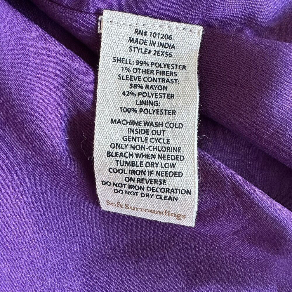 Soft Surroundings Patterned Embroidered Patchwork Tunic - Picture 8 of 8